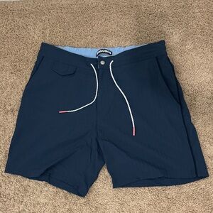 Bonobos Men’s Swim Trunks – Navy Blue – Size L – 7” Inseam – Mesh Lining